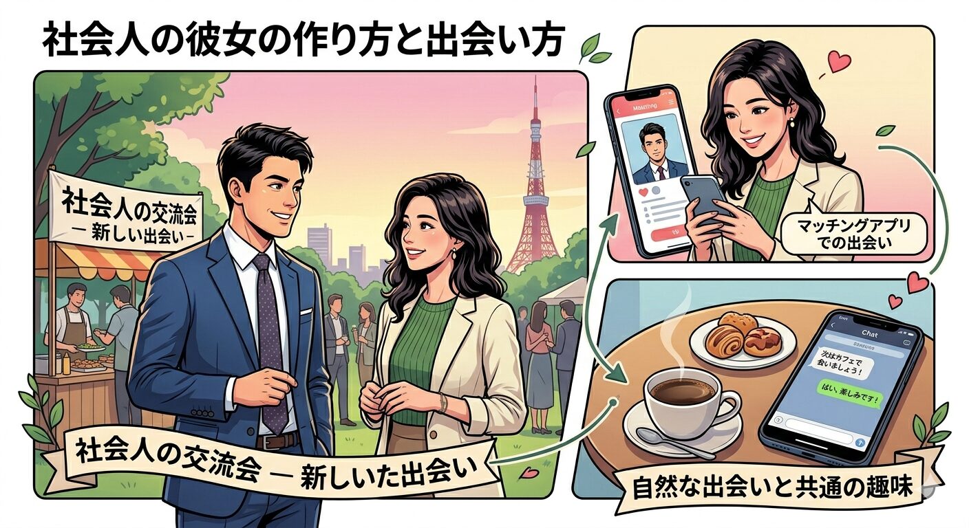 社会人の彼女の作り方と出会い方