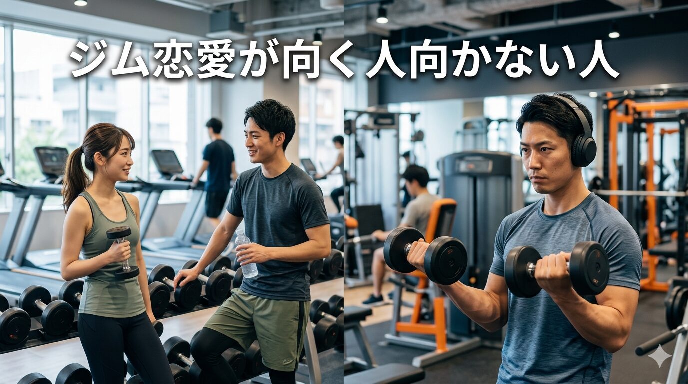 ジム恋愛が向く人向かない人