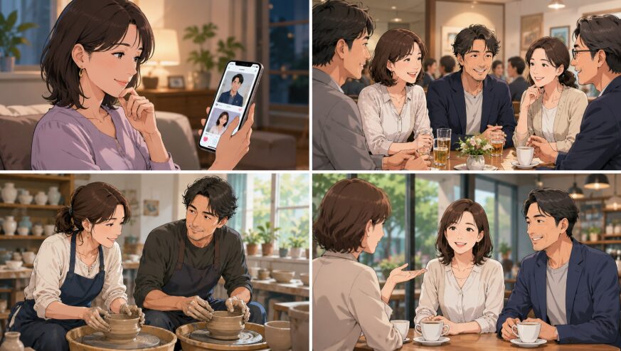 出会いの場は40歳からでもある現実的な探し方
