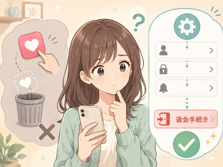 ワクワクメールですぐ退会する方法と注意点を初心者向けに解説