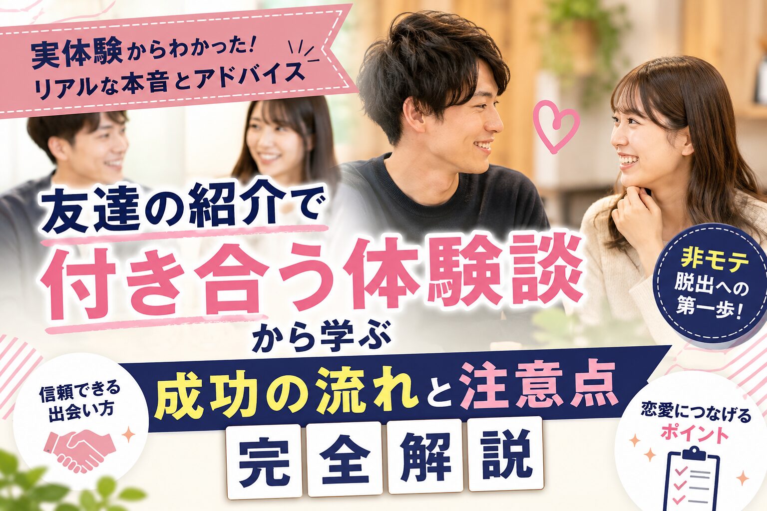 友達の紹介で付き合う体験談から学ぶ成功の流れと注意点完全解説