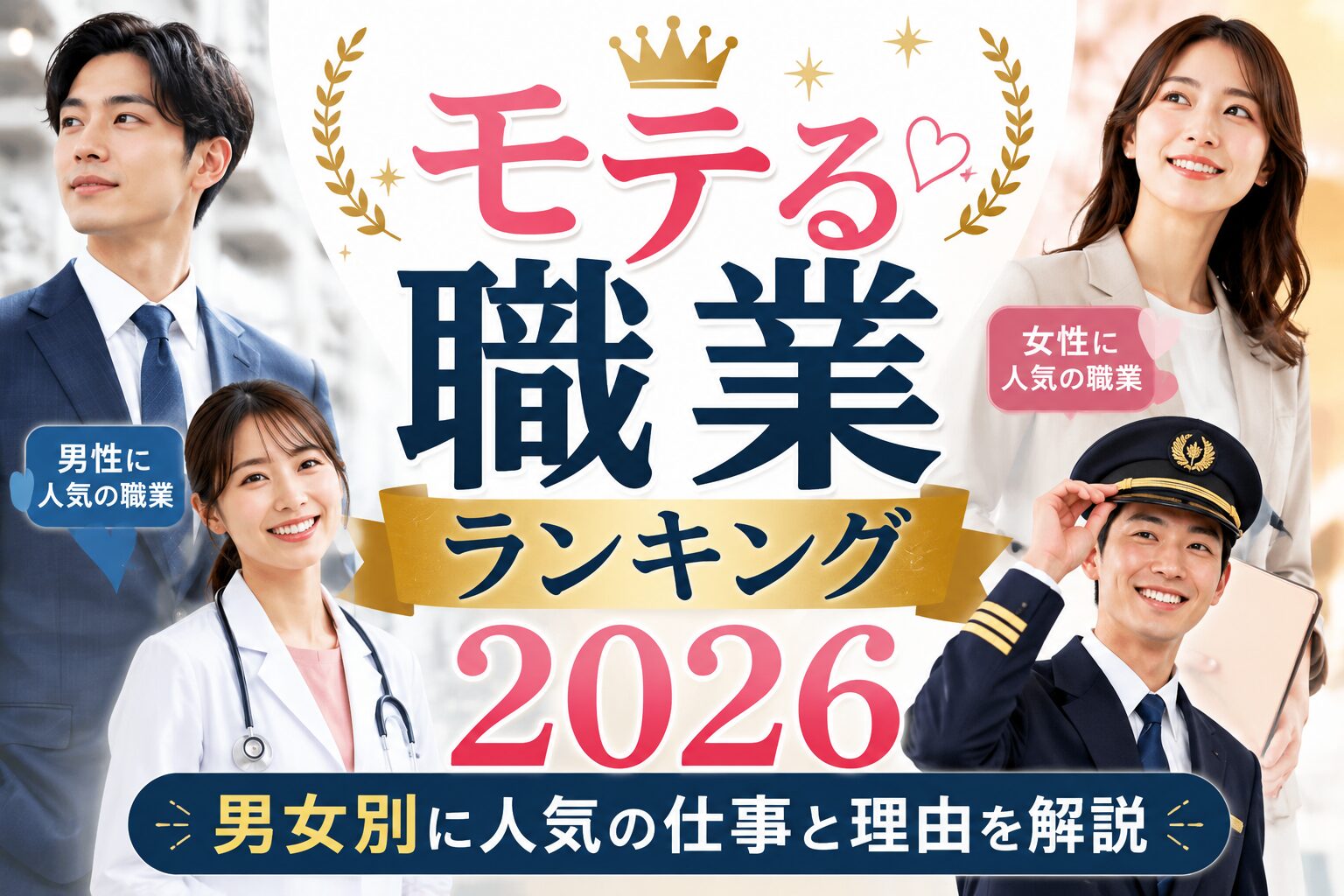 モテる職業ランキング 2026男女別に人気の仕事と理由を解説