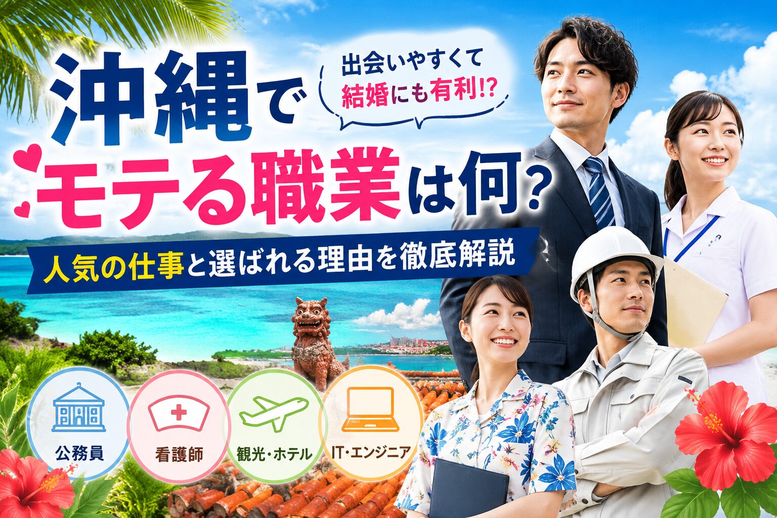 沖縄でモテる職業は何？人気の仕事と選ばれる理由を徹底解説