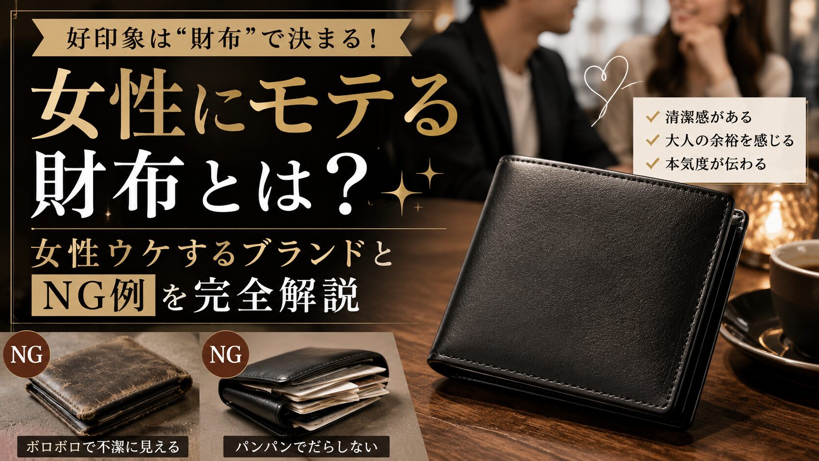 女性にモテる財布とは？女性ウケするブランドとNG例を完全解説