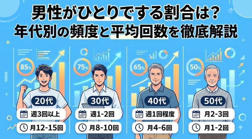 男性がひとりでする割合は？年代別の頻度と平均回数を徹底解説