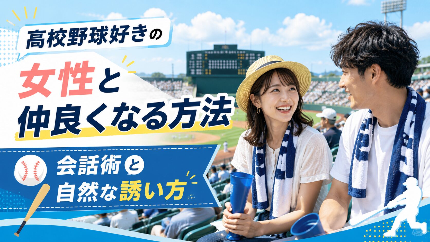 高校野球好きの女性と仲良くなる方法｜会話術と自然な誘い方